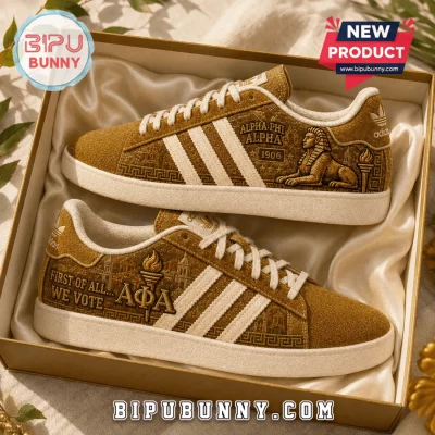 Alpha Phi Alpha Cornell University Gold Sneakers