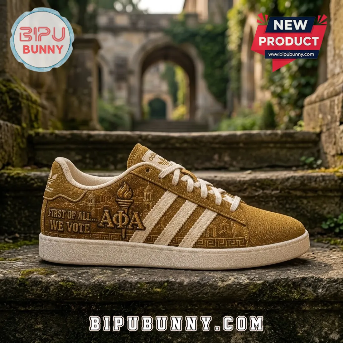 Alpha Phi Alpha Cornell University Gold Sneakers Alpha Phi Alpha Cornell University Gold Sneakers