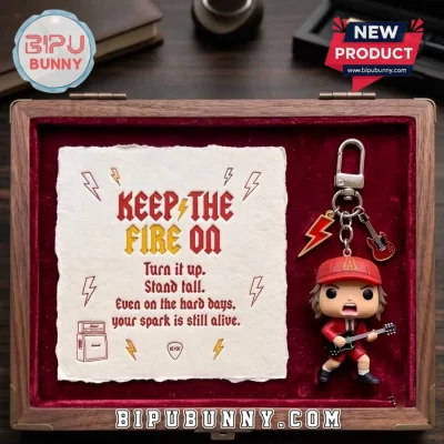 Angus Young Funko Pop Keychain