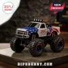 Apex Diecast USA 250th Anniversary Freedom Crusher monster truck with eagle graphics and oversized black tires on concrete.