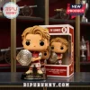 Arsenal FC 2026 FA Community Shield Champions vinyl figure wearing a red and white jersey holding a silver trophy replica.