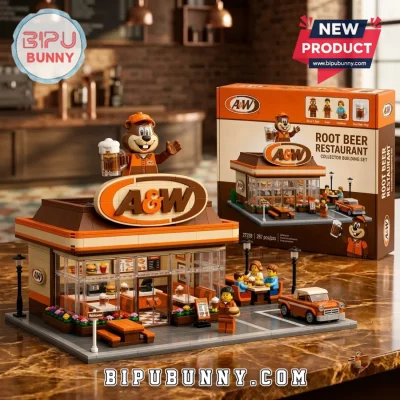 A&W Rooty Retro Restaurant Building Block Set