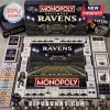 Baltimore Ravens Monopoly Collector Board Game featuring team-branded currency, tokens, and M&T Bank Stadium game board.