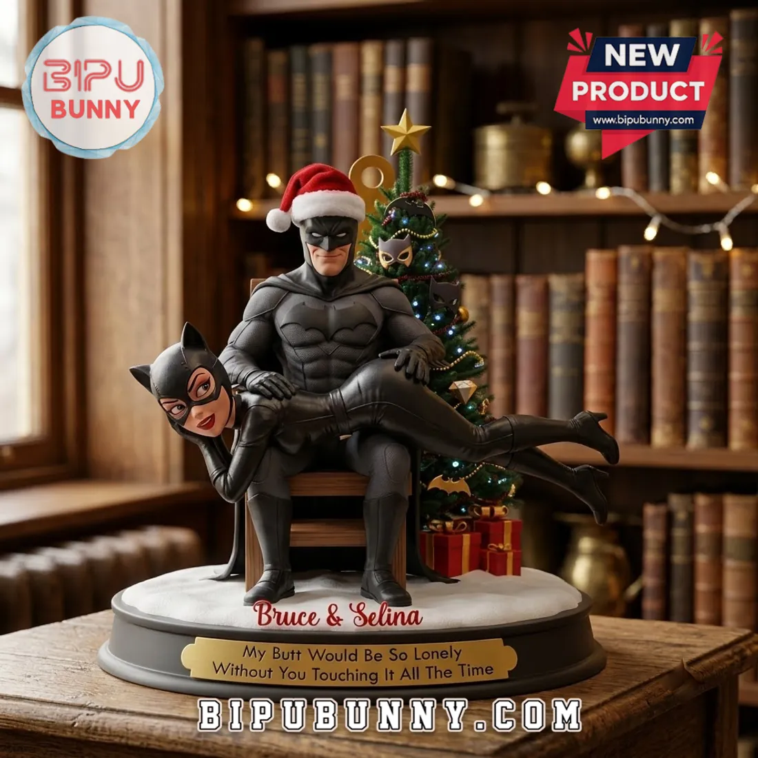Batman and Catwoman Personalized Christmas Tree Ornament Batman and Catwoman Personalized Christmas Tree Ornament