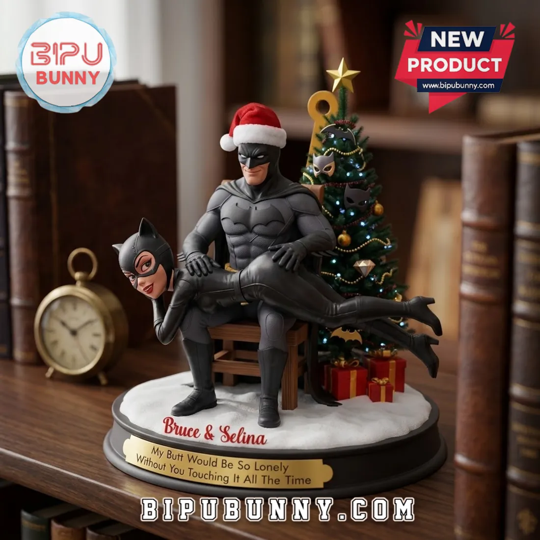 Batman and Catwoman Personalized Christmas Tree Ornament Batman and Catwoman Personalized Christmas Tree Ornament