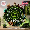 Ben 10 Character Premium Wall Clock featuring diverse alien figures, green and black dial, and bold white numerals.