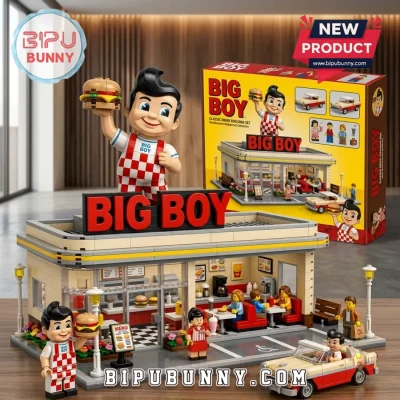 Big Boy Retro American Diner Building Brick Set