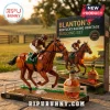 Blanton’s Kentucky Racing Heritage Building Set with two brown brick horses, jockeys, and display box on a racetrack base.