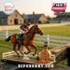 Blanton’s Kentucky Racing Heritage Building Set featuring a brown horse and jockey figure on a track-themed base.