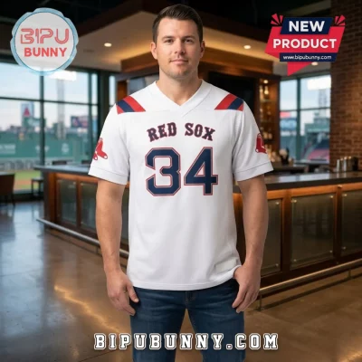 Boston Red Sox David Ortiz 34 Football Jersey