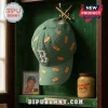 Boston Red Sox Hot Dog Embroidered Cap in sage green with white B logo and scattered hot dog icons on a green shelf.