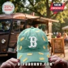 Boston Red Sox Hot Dog Embroidered Cap in green with a white B logo and yellow hot dog pattern details.