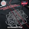 Breaking Benjamin Failure black baseball jersey featuring red pinstripes and a large white abstract geometric floral graphic.