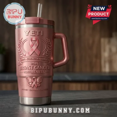 Breast Cancer Awareness 2026 YETI Stanley Tumbler