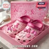 Breast Cancer Awareness Be Strong Pink Crocs With Charms
