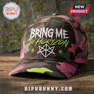Bring Me The Horizon Neon Camo Logo Cap