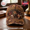Brisbane Broncos 38th Anniversary Baseball Cap in distressed brown with a central horse mascot and rugby ball embroidery.