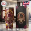 Brisbane Broncos 38th Anniversary Tie Dye Stanley Tumbler with team logo, 38 years text, and Lang Park stadium graphic.