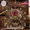 Brisbane Broncos Crystal Suncatcher Wind Chime featuring team logo, stadium graphic, and hanging faceted glass crystals.