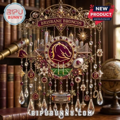 Brisbane Broncos Crystal Suncatcher Wind Chime Brisbane Broncos Crystal Suncatcher Wind Chime