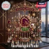 Brisbane Broncos Crystal Suncatcher Wind Chime featuring team logo, stadium graphics, and hanging faceted crystal pendants.
