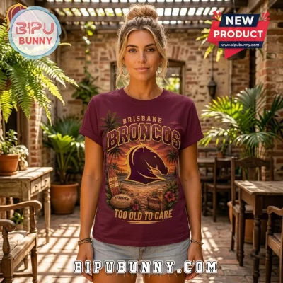 Brisbane Broncos Maroon Summer Mascot Shirt