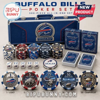 Buffalo Bills Embossed 300-Piece Poker Set