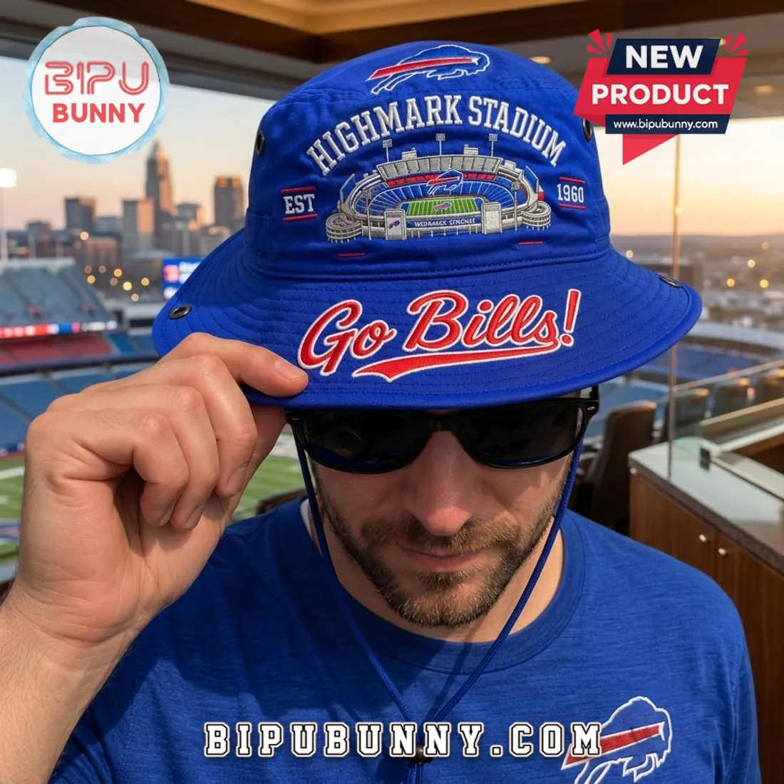 Buffalo Bills Highmark Stadium Boonie Hat Buffalo Bills Highmark Stadium Boonie Hat
