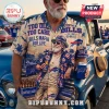 Buffalo Bills NFL Bills Mafia Hawaiian shirt with tropical prints, team logos, beer imagery, and stadium text on beige fabric.