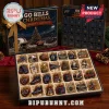Buffalo Bills NFL Christmas Ornament Advent Calendar 2026 featuring 24 miniature team-themed holiday decorations in a box.