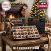 Buffalo Bills NFL Christmas Ornament Advent Calendar 2026 featuring 24 team-themed resin ornaments in a blue box.