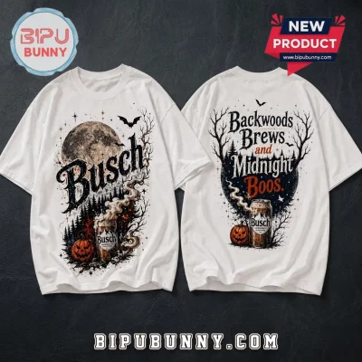 Busch Light Backwoods Brews Halloween T-Shirt