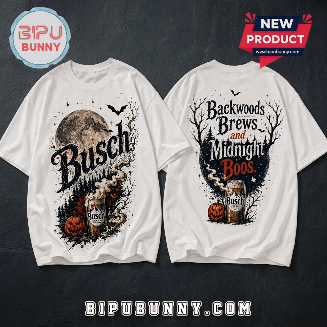 Busch Light Backwoods Brews Halloween T-Shirt Busch Light Backwoods Brews Halloween T-Shirt