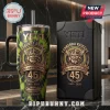 Canberra Raiders 45th Anniversary Tie Dye Stanley Tumbler with Viking logo, 1981-2026 dates, and Gio Stadium graphic.