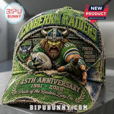 Canberra Raiders 45th Anniversary Viking Mascot Cap