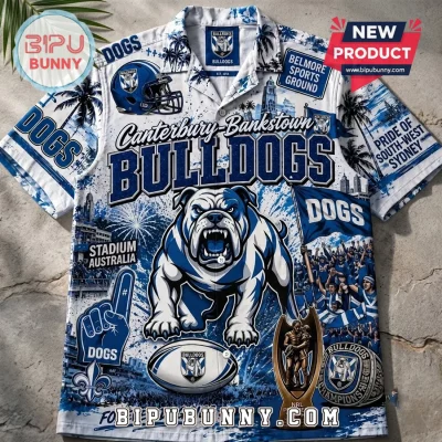 Canterbury-Bankstown Bulldogs Mascot Hawaiian Shirt