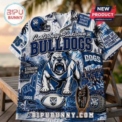 Canterbury-Bankstown Bulldogs Mascot Hawaiian Shirt