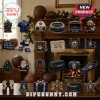 Chelsea FC Stamford Bridge Christmas Advent Calendar set featuring miniature blue and white themed club ornaments and decor.