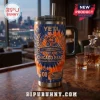 Chicago Bears 107th Anniversary Tie-Dye Stanley Tumbler with team logo, vintage jersey, and stadium graphics.