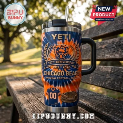 Chicago Bears 107th Anniversary YETI Stanley Tumbler