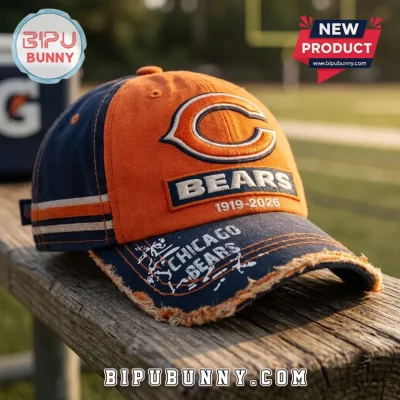 Chicago Bears 1919-2026 Anniversary Distressed Cap