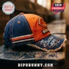 Chicago Bears 1919-2026 Anniversary Distressed Cap with navy and orange panels and frayed brim detail.