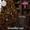 Chicago Bears 24 Days Ornament Advent Calendar featuring team-themed miniature decorations on a lit Christmas tree.