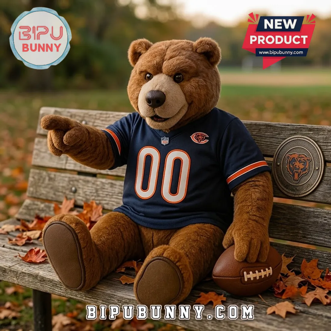 Chicago Bears Plush Teddy Bear Mascot Toy Chicago Bears Plush Teddy Bear Mascot Toy