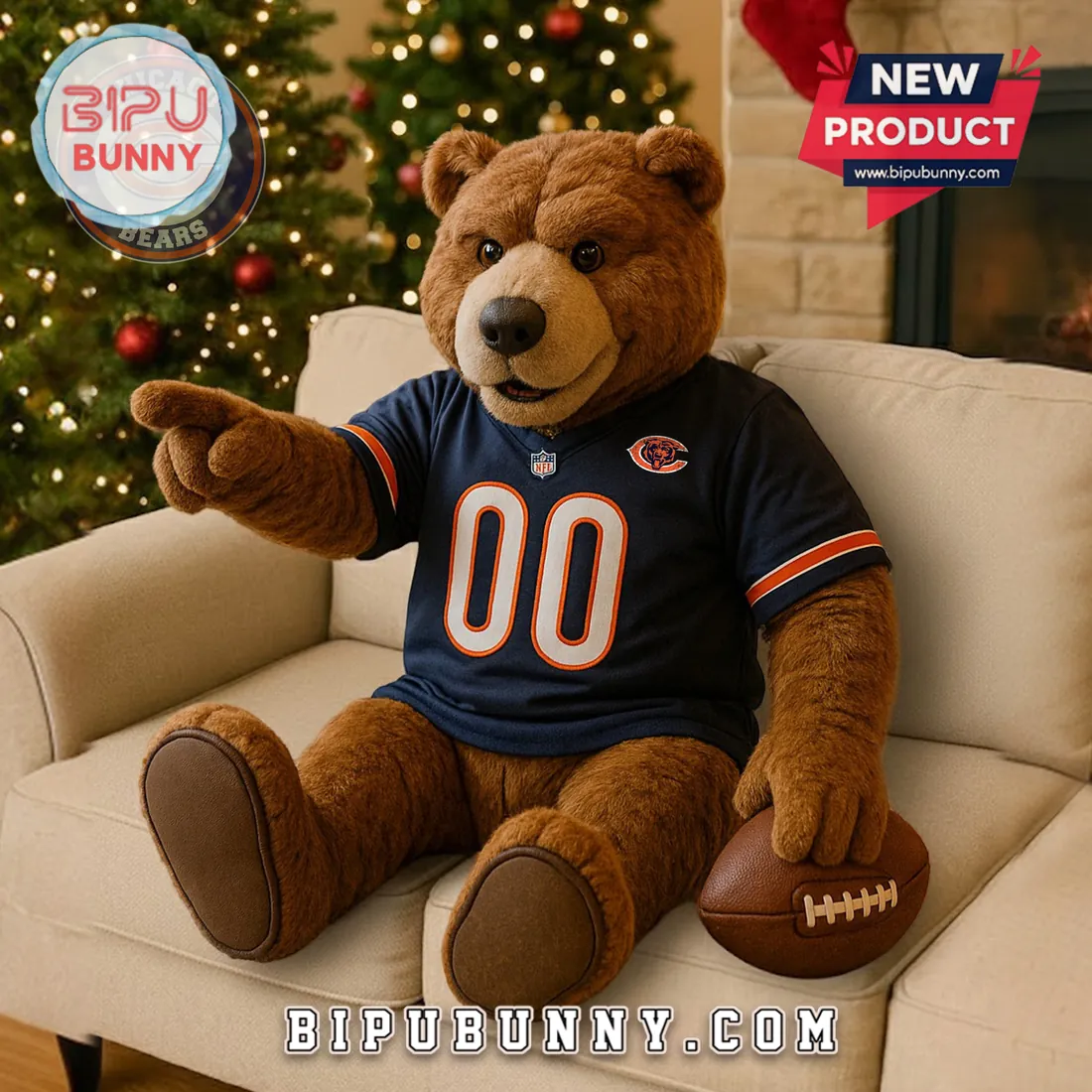Chicago Bears Plush Teddy Bear Mascot Toy Chicago Bears Plush Teddy Bear Mascot Toy