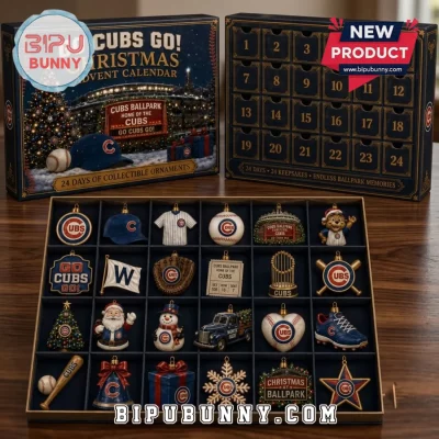 Chicago Cubs 24-Day Baseball Ornament Advent Calendar
