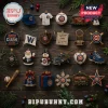 Chicago Cubs 24-Day Baseball Ornament Advent Calendar featuring miniature team-themed holiday decorations on wood background.
