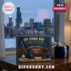 Chicago Cubs 24-Day Baseball Ornament Advent Calendar box featuring Cubs logos, baseballs, and a snowy Wrigley Field theme.
