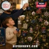 Chicago Cubs 24-Day Baseball Ornament Advent Calendar featuring team-themed ornaments on a decorated Christmas tree.