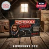 Chucky Horror Halloween Monopoly Board Game box featuring the killer doll holding a knife against a dark house background.